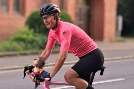 Pawel Nowak radelt für den guten Zweck