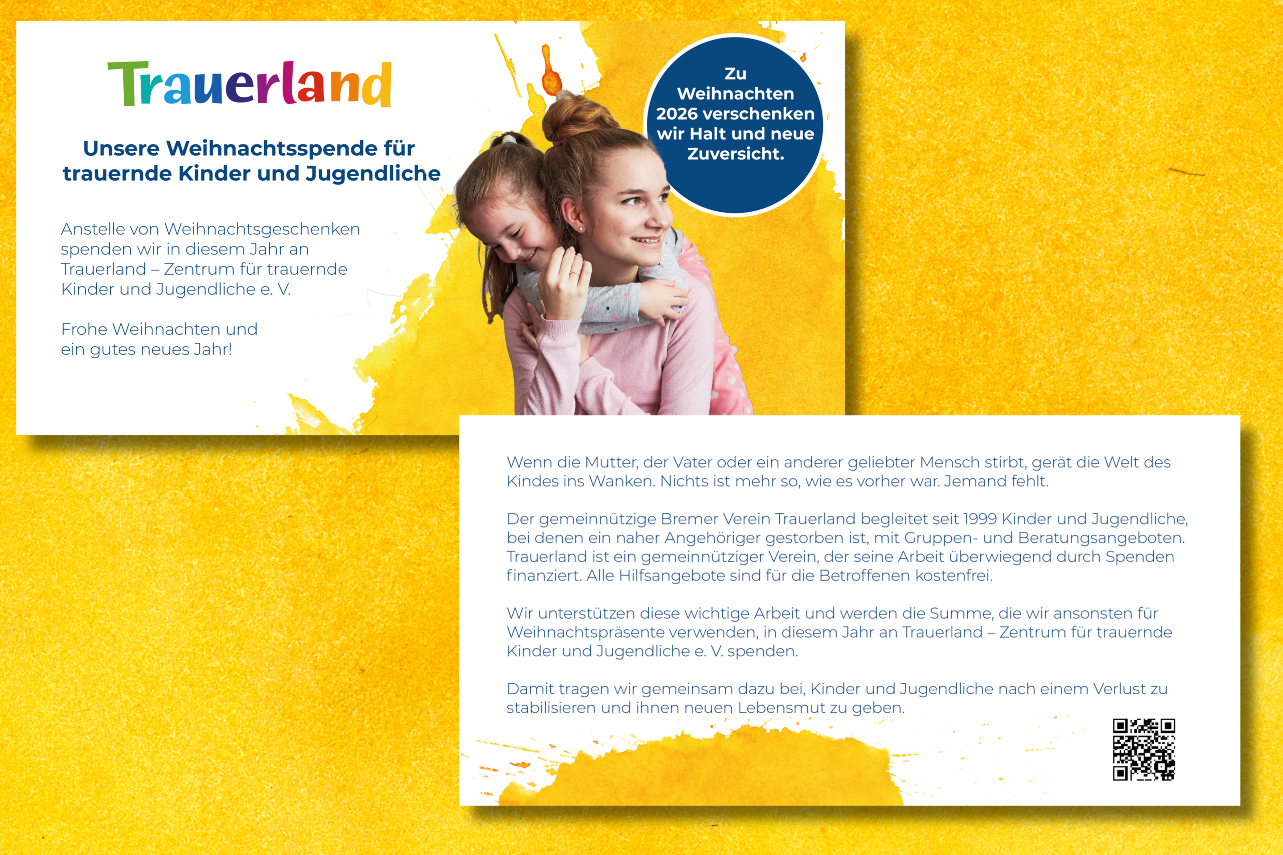 Einleger für Ihre Weihnachtspost in DIN lang und Postkartenformat